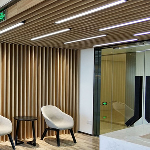 Hot Selling Industrial High Lumen Black White Aluminum Office Shop Mall Linear Shape Led Pendant Ceiling Lamp - Product Image 1