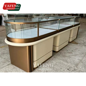 מתכת mdf דיקט תכשיטים חנות תצוגה תכשיטים מותאם אישית חנות לדלפק עיצוב עבור תצוגה יעילה של חתיכות יוקרה - Product Image 1