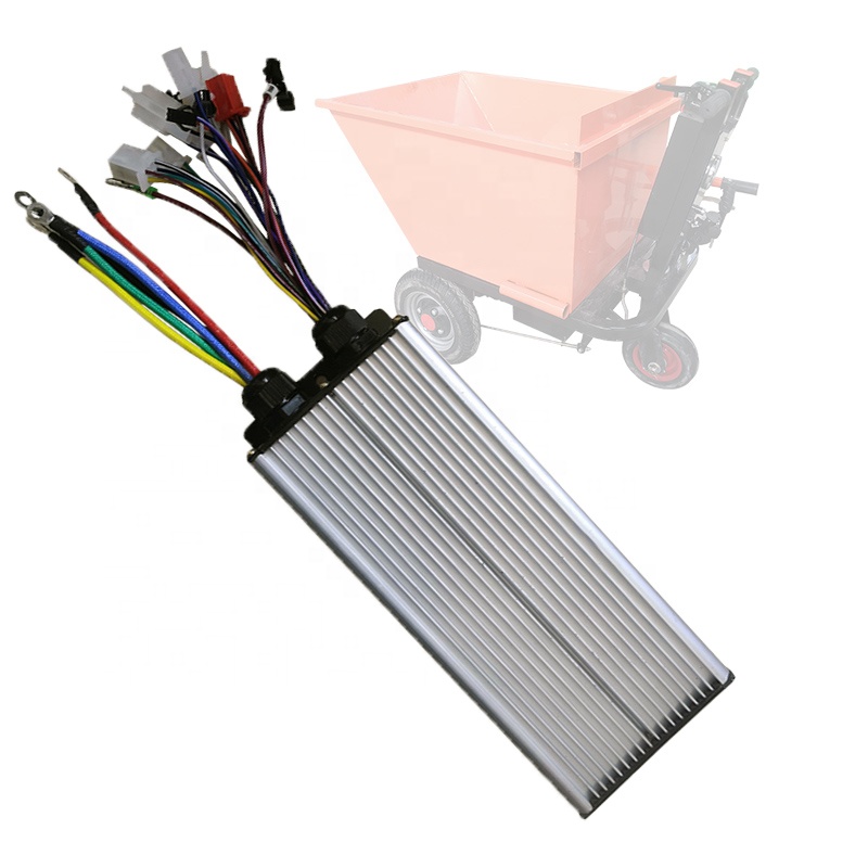 Бесщеточный интеллектуальный регулятор скорости постоянного тока 1200 Вт 18 трубчатый контроллер переменной скорости инженерный Электрический трехколесный велосипед запчасти для задней оси