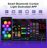 Telón de Fondo para Escenario, Pantalla LED Flexible de Rejilla, WS2818 DC12V RGB, Cortina de Luces con Controlador DMX, Luces Puntuales IP67 PC