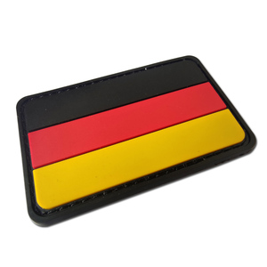 Drapeau allemand, patchs en PVC souple écologique, en toile de caoutchouc, avec dentelle, logo personnalisé 3D, avec crochet, drapeau national - Product Image 3