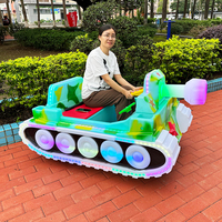 Voiture tamponneuse lumineuse pour enfants, véhicule de loisirs électrique extérieur parent-enfant, équipement d'amusement à batterie lumineuse