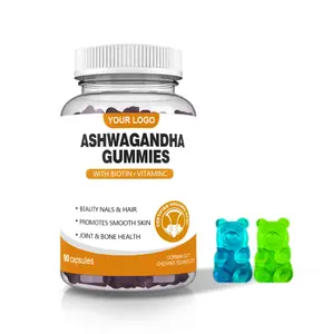 Vitamines b12 de marque privée ashwagandha gommeux pur supplément naturel organique gommes ashwagandha