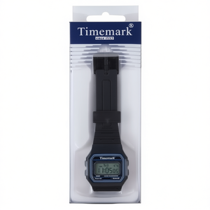 Montre numérique rectangulaire Timemark avec bracelet en caoutchouc, montre de sport pour homme, résistante à l'eau 10M, utilisation en extérieur - Product Image 2