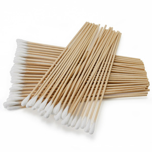 Hisopos de Bambú Largos Bonson de 15 cm con Cabeza Redonda, Algodón Absorbente para el Cuidado de Mascotas, 100 Unidades por Bolsa - Product Image 5