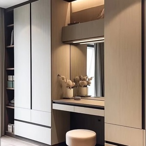 Elegant Chinese-style Minimalist <b>Bedroom</b> Wardrobe and <b>Storage</b> <b>Cabinet</b>, Combining Custom Design with Nordic Aesthetics - Product Image 1