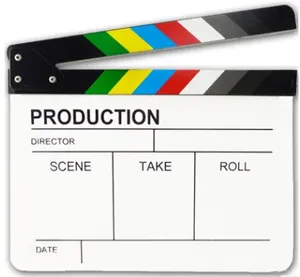 Panneau de clacsonnement en <span class=keywords><strong>film</strong></span> acrylique à rayures colorées pour tournage de films, vidéos, studio, vlog et accessoire de photographie - Product Image 1