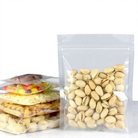 Sachet Doypack Auto-Scellant en Aluminium Mylar Argenté Transparent Imprimé par Gravure, Réutilisable, Recyclable, Gaufré, avec Fermeture Zip, pour Aliments et Snacks