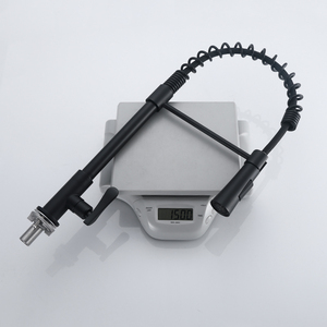 Rapsel torneira-grifo individual de acero inoxidable para <span class=keywords><strong>cocina</strong></span>, grifería extraíble, color negro mate - Product Image 5