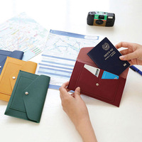 Portefeuille multifonctionnel en cuir PU pour cartes de crédit, avec compartiments multiples, pochette pour argent liquide et étui pour passeport
