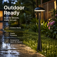 Lampadaire LED extérieur étanche, design moderne en forme de champignon, pour hôtel, jardin, parc, allée, éclairage commercial