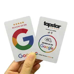 Reusable Smart QR Code NFC Google 5 Star Business Rating Review NFC Card Printing