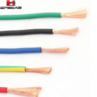 Câble électrique flexible à un noyau 1.5mm2 2.5mm2 4mm2 6mm2 10mm2 16mm2 25mm2 fil électrique H07V-K jaune vert terre