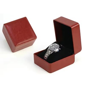 Lnofxas Black Single Watch Gift <strong>Box</strong> with Pillow PU Leather Wristwatch Display Case Organizer for <strong>Men</strong> - Product Image 6