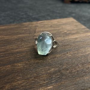 Bagues en argent 925 fluorite personnalisées de haute qualité du fabricant en gros Style classique - Product Image 2