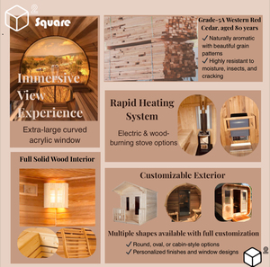 Fabrik Hochwertiges neues Design Red Cedar 8-10 Personen Holzfass 6kw Nassdampf sauna - Product Image 2