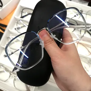 透明コンピューターフィルターブロッキングメガネアンチブルーライトブロッキング光学眼鏡フレームガラス