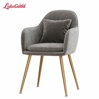 Chaise de salle à manger moderne et robuste, anti-basculement, avec revêtement en tissu ; Chaise de bureau ergonomique pour la maison, idéale pour les chambres de filles