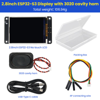 Layar tampilan warna ESP32S3 2.8 inci, speaker eksternal layar sentuh opsional dengan klakson rongga 3020 untuk Xiaozhi Al obrolan suara