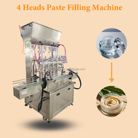 Machine de remplissage de pot de pâte à tartiner de chocolat de compote de pâte épaisse de beurre d'arachide