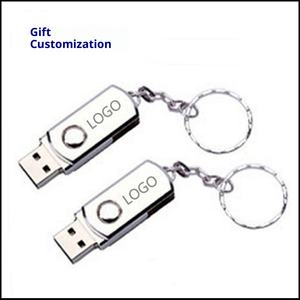 Usine en gros Longima personnalité entreprise clé <span class=keywords><strong>USB</strong></span> en métal rotatif 4G/8G/16G/32G cadeau Logo personnalisé <span class=keywords><strong>USB</strong></span> 2.0/3.0 nouveau - Product Image 2