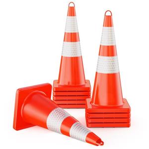 Vente en gros de cônes de sécurité en PVC orange tailles 30/45/70/75/90cm Fabricant de 25 ans de produits d'avertissement de trafic - Product Image 6