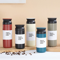 Botol air baja tahan karat 500ml kustom botol air kopi Kintravel Mini Tumbler botol air kopi Mini