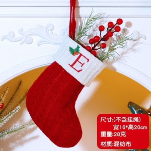 Giáng sinh bông bông Vớ với in mô hình Dệt Kim Thư và cây đồ trang trí cho trang trí nội thất - Product Image 2