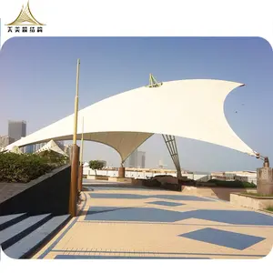 Tensile fabric structure landscape building membrane structure shade for park