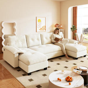 Modern <b>Convertible</b> Sofa <b>Bed</b> with Backrest New Arrival Velvet Pull-Out Extendable for Living Room Bedroom - Product Image 3