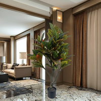 Arbre Banyan Doré H90cm Fabriqué à la Main Intérieur Extérieur Arbre Artificiel pour la Maison Mariage Noël Graduation Nouvel An Célébration