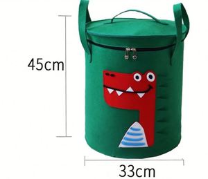 Boîte de rangement pour jouets populaire, organisateur et tapis de jeu, panier de rangement pour jouets avec couvercle à fermeture éclair, cube de rangement pour enfants - Product Image 4