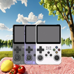 Console de jeu portable rétro noire R36S, mini console de poche de 3,5 pouces pour enfants et adultes, Wi-Fi, idée cadeau très populaire - Product Image 6