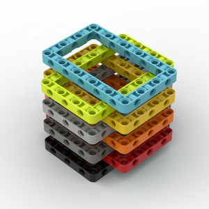 BEBRICKS Série de pièces de construction 39794 Technical Liftarm Modified Frame Thick 7x11 Open Center, briques de construction pour <span class=keywords><strong>Wedo</strong></span> et Spike - Product Image 1