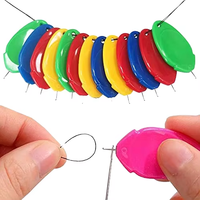 JP Accessoires pour outils de couture Outil d'enfilage d'aiguille Boucle de fil en plastique Enfileur d'aiguille à coudre