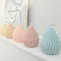 Bougie parfumée artisanale de haute qualité en cire d'abeille et mèche en coton, lanterne en forme de poire, bougie écologique, décoration d'intérieur, mariage