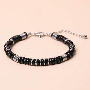 Natural Tiger Eye Stone Abacus <b>Beads</b> <b>Bracelet</b> with Lobster Clasp – Unisex Light Luxury Jewelry for Men Women - Product Image 3