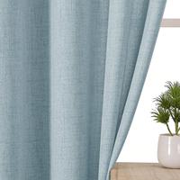 Voile de fenêtre en lin arc-en-ciel 170 g/m² effet lin, pour l'intimité, petit MOQ, vente en gros directe usine