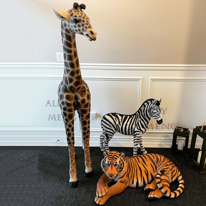 Fournitures de fête à thème de cirque, fibre de verre réaliste, grande <span class=keywords><strong>girafe</strong></span>, lion, éléphant, statues d'animaux à vendre - Product Image 5