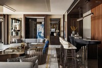 Ensemble de mobilier contemporain pour suite d'hôtel, ensemble personnalisé pour chambre et salon, fabricant de mobilier pour projets contractuels