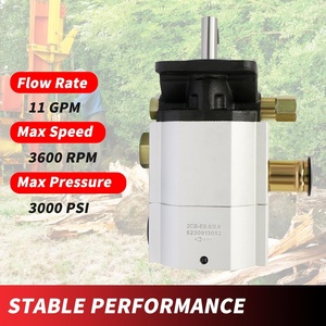 Hydraulic Log <b>Splitter</b> Pump 11GPM 2-Stage Hi/Lo Gear Pump with 3000 PSI, 3600RPM Aluminum 1/8" Keyed Shaft for Log <b>Splitters</b> - Product Image 5