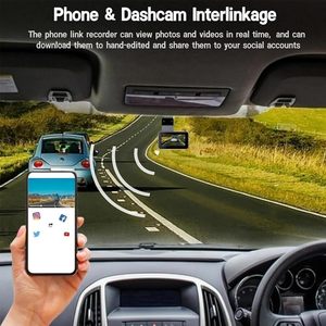 <span class=keywords><strong>Cam</strong></span>éra embarquée <span class=keywords><strong>HD</strong></span> Y11 avec WiFi et GPS, double objectif, enregistrement avant et arrière, vision nocturne, surveillance 24h/24, enregistrement en boucle - Product Image 2
