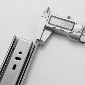 Zinc Plaqué 45mm Extension Complète Télescopique <span class=keywords><strong>Tiroir</strong></span> Glissières Quincaillerie De Meubles pour Cuisine Salle À Manger En Plein Air Chambre Salle De Bains - Product Image 6