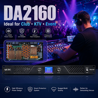 Amplificateur de puissance numérique 1600W avec écran LCD, double canal, amplificateur audio professionnel pour DJ, enceintes PA, caissons de basses et sonorisation en direct