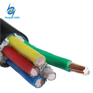 Cabo de alimentação de pvc u1000 r2v, baixa tensão, cobre 5g25mm2 5g 50mm2 5g70mm2 5g95mm2 xlpe 0.6/1kv oem/hongda 5 núcleos