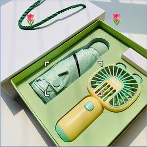 Set de Regalo al por Mayor para Niñas, 2 Piezas: Abanico y Mini Paraguas, Regalo de Cumpleaños para Mujer, Ideal para Promoción - Product Image 4