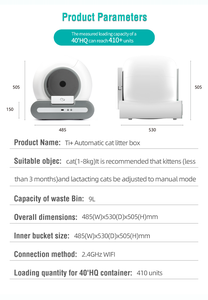 กล่องทรายแมวอัจฉริยะ EU Warehouse 2026 รุ่นใหม่ Ti+ ทำความสะอาดตัวเองได้ - Product Image 6