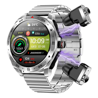 Smartwatch T95 2025 con Monitoreo de Salud 2 en 1 y Auriculares TWS, Resistencia al Agua IP67, Pantalla de 1.52 Pulgadas, Reloj Inteligente con Audífonos para Hombre