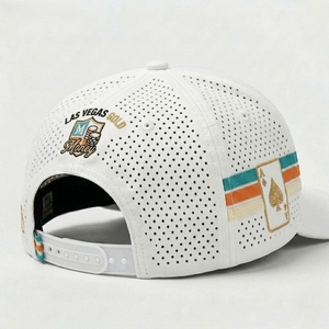 หมวกเบสบอลแบบ Snapback 5 แผง พรีเมียม ตัดเย็บด้วยผ้าตาข่ายไนลอน ปักลาย 3 มิติ ปรับขนาดได้ พร้อมโลโก้ สำหรับกิจกรรมกลางแจ้งและกีฬา - Product Image 2