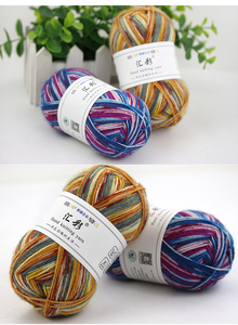 Shanghai socken wolle fabrika smb iyi satış poliamid yün jakarlı boyalı çorap ipliği - Product Image 3